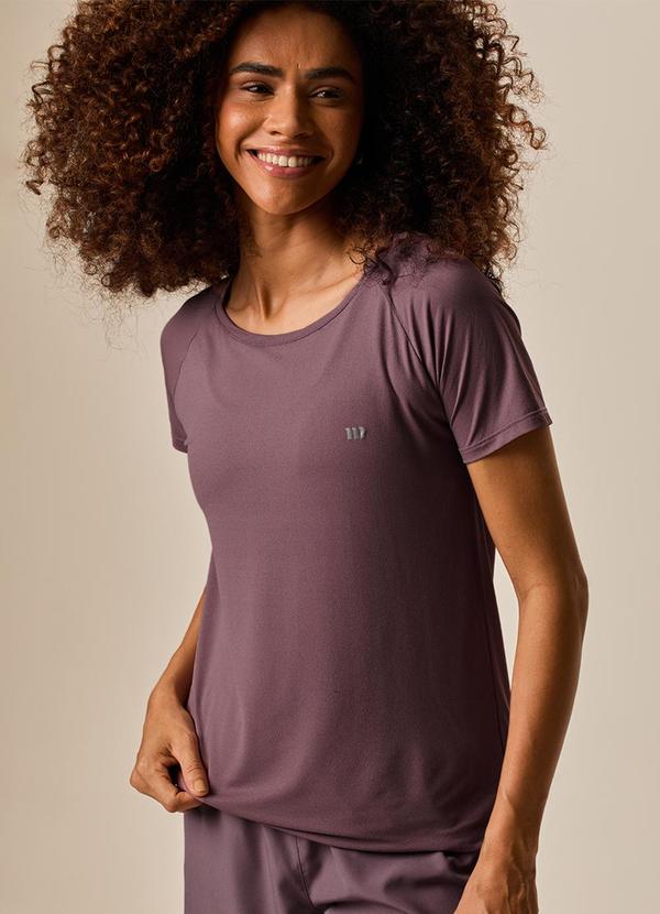 Malwee - Blusa Creponada Dry Active Malva