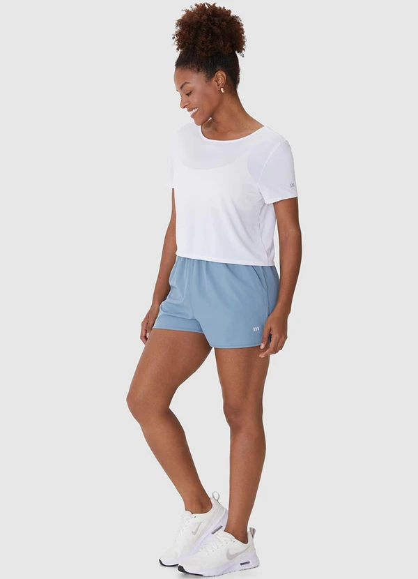 Malwee - Blusa Cropped Microfuros Dry Branco 4