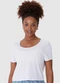 Malwee - Blusa Cropped Microfuros Dry Branco - variação: Branco