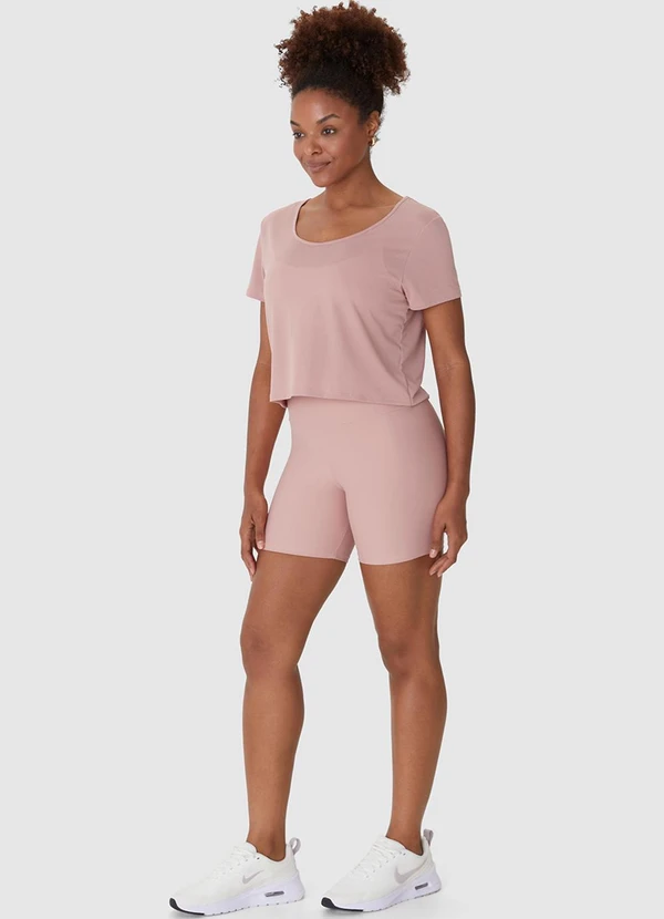 Malwee - Blusa Cropped Microfuros Dry Rosa Claro 3