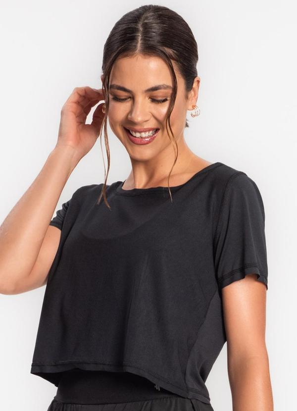 Rovitex - Blusa de Academia Feminina Preto