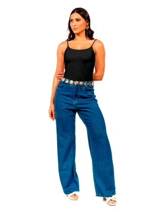 Cobertura - Blusa de Alça Feminina Preto - COBERTURA