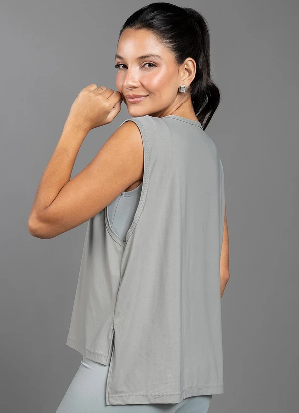 Everfit - Blusa Dry Fit Prata 2