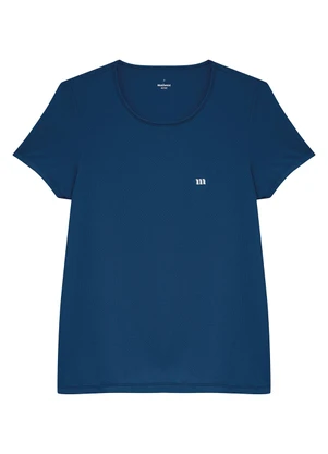 Malwee - Blusa em Malha Dry Active Azul Escuro - MALWEE