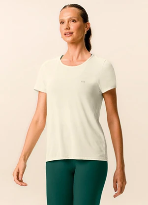 Malwee - Blusa em Malha Dry Active Off White - MALWEE