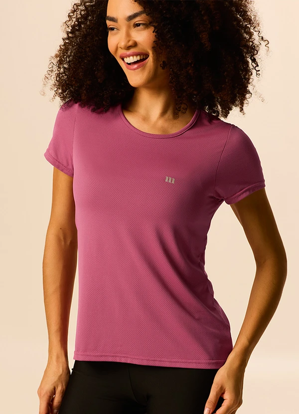 Malwee - Blusa em Malha Dry Active Rosa