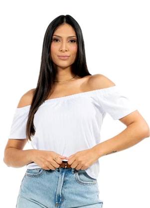 Cobertura - Blusa Feminina Ciganinha Branco - COBERTURA