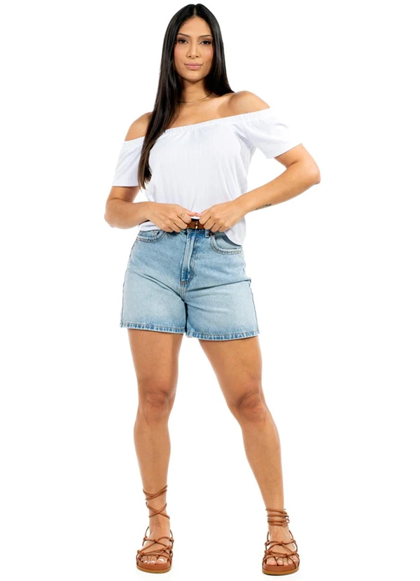 Cobertura - Blusa Feminina Ciganinha Branco 2