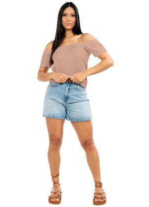 Cobertura - Blusa Feminina Ciganinha Marrom - COBERTURA