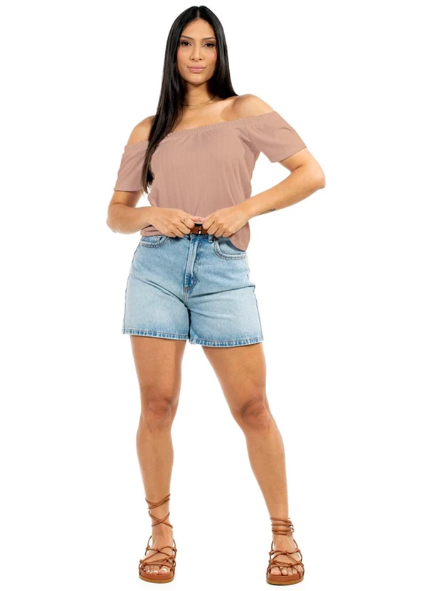 Cobertura - Blusa Feminina Ciganinha Marrom 2