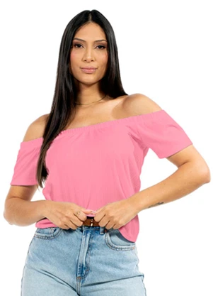 Cobertura - Blusa Feminina Ciganinha Rosa - COBERTURA