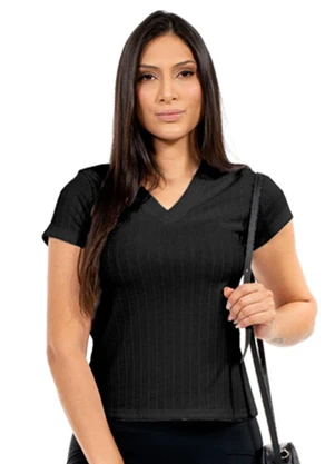 Cobertura - Blusa Feminina Feminina Preto - COBERTURA