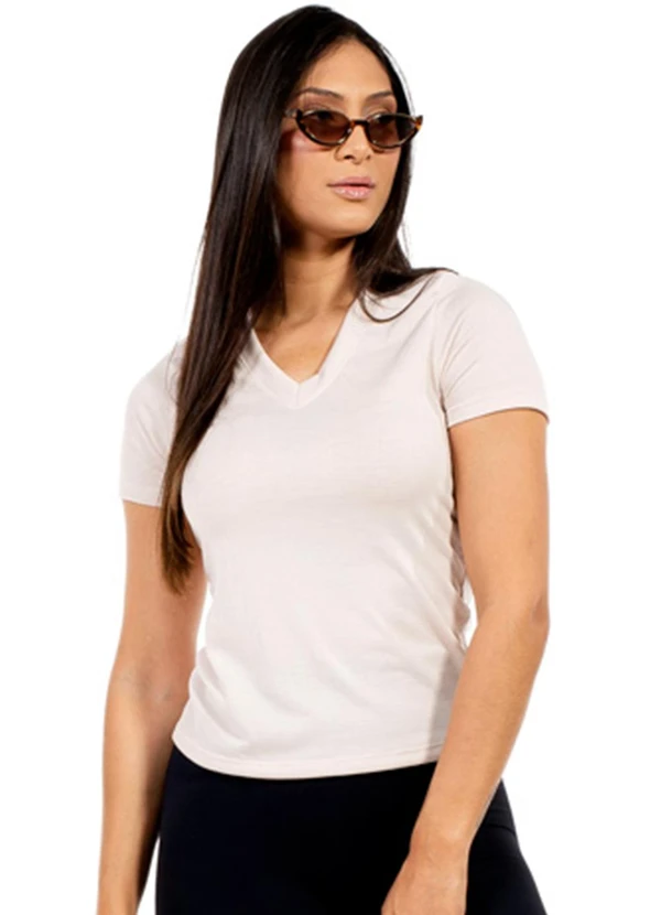 Cobertura - Blusa Feminina Fitness Bege
