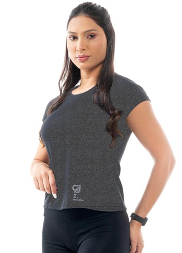Cobertura - Blusa Feminina Fitness Cinza