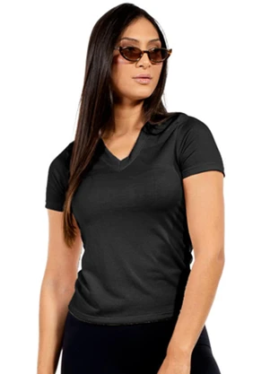 Cobertura - Blusa Feminina Fitness Preto - COBERTURA
