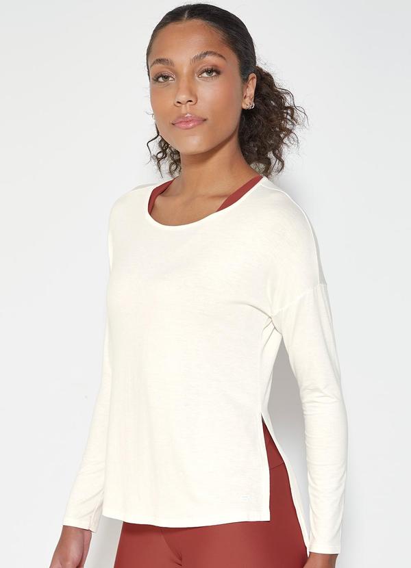 Enfim - Blusa Feminina Mullet Uv50+ Active Bege