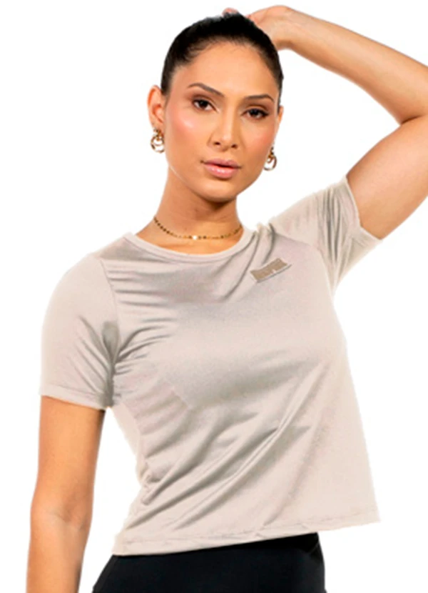 Cobertura - Blusa Fitness Feminina Bege