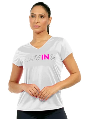 Cobertura - Blusa Fitness Feminina Branco - COBERTURA