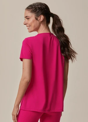 Malwee - Blusa Malha Dry Active Rosa Escuro - MALWEE