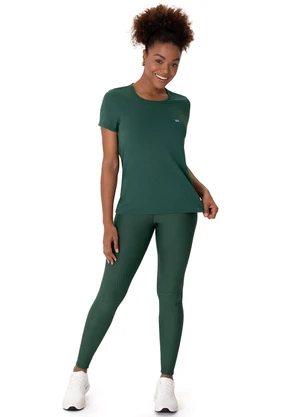 Malwee - Blusa Malha Dry Active Verde Petróleo - MALWEE