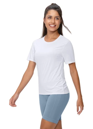 Zee Rucci - Blusa Manga Curta Proteção Uv Branco - ZEE RUCCI