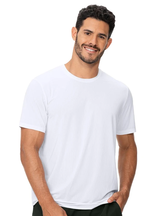 Zee Rucci - Blusa Manga Curta Proteção Uv Branco