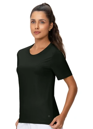 Zee Rucci - Blusa Manga Curta Proteção Uv Preto - ZEE RUCCI