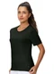 Zee Rucci - Blusa Manga Curta Proteção Uv Preto - variação: Preto