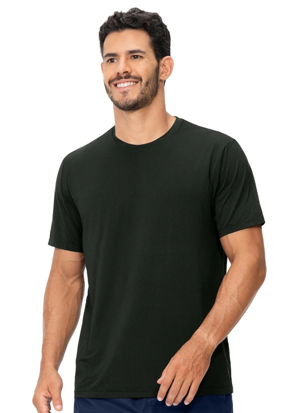 Zee Rucci - Blusa Manga Curta Proteção Uv Preto