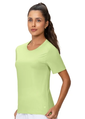 Zee Rucci - Blusa Manga Curta Proteção Uv Verde Limão - ZEE RUCCI