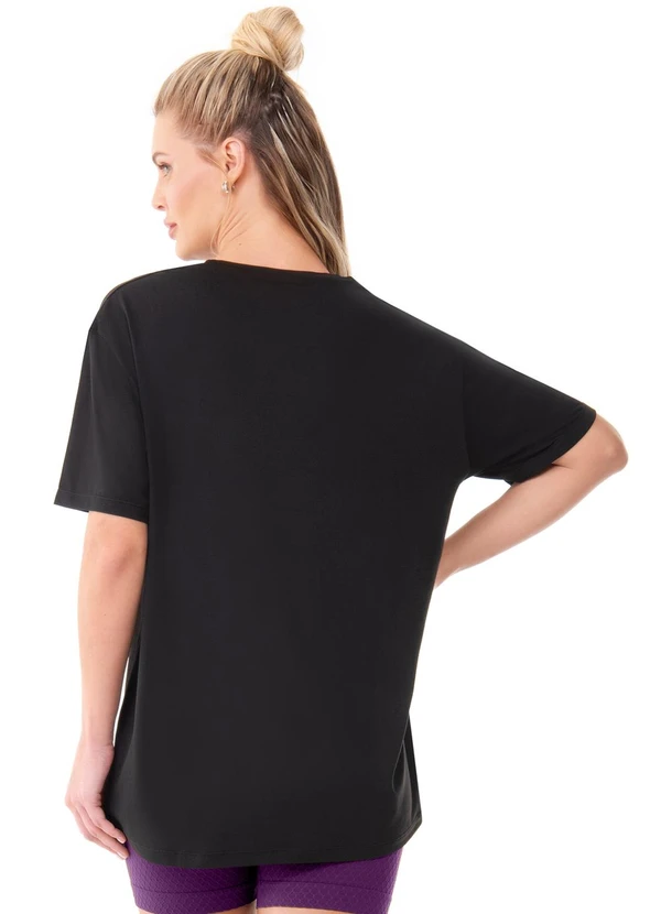Zee Rucci - Blusa Meia Manga Genderless Unissex Preto 2