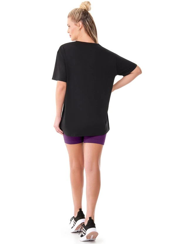 Zee Rucci - Blusa Meia Manga Genderless Unissex Preto 4