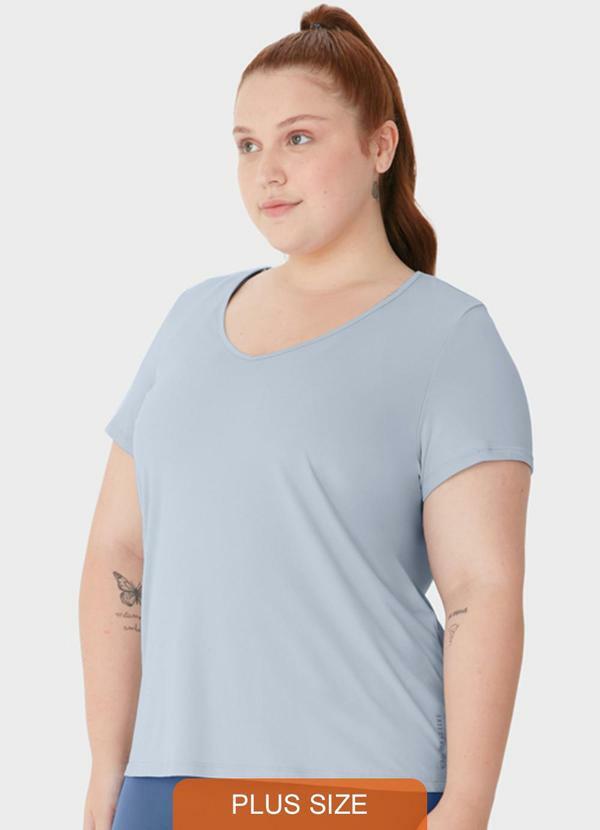 Enfim - Blusa Mullet com Refletivo Active Plus Cinza