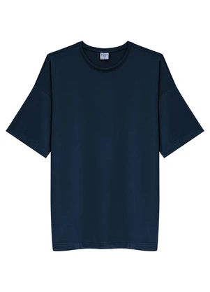 Malwee - Blusa Oversized Protação Uv Active Azul Marinho - MALWEE