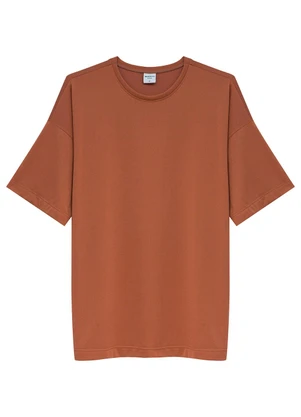 Malwee - Blusa Oversized Protação Uv Active Caramelo - MALWEE