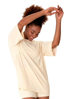 Malwee - Blusa Oversized Protação Uv Active Off White - MALWEE