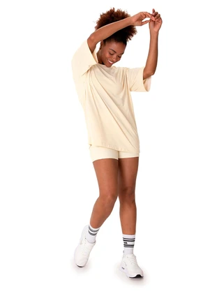 Malwee - Blusa Oversized Protação Uv Active Off White - MALWEE
