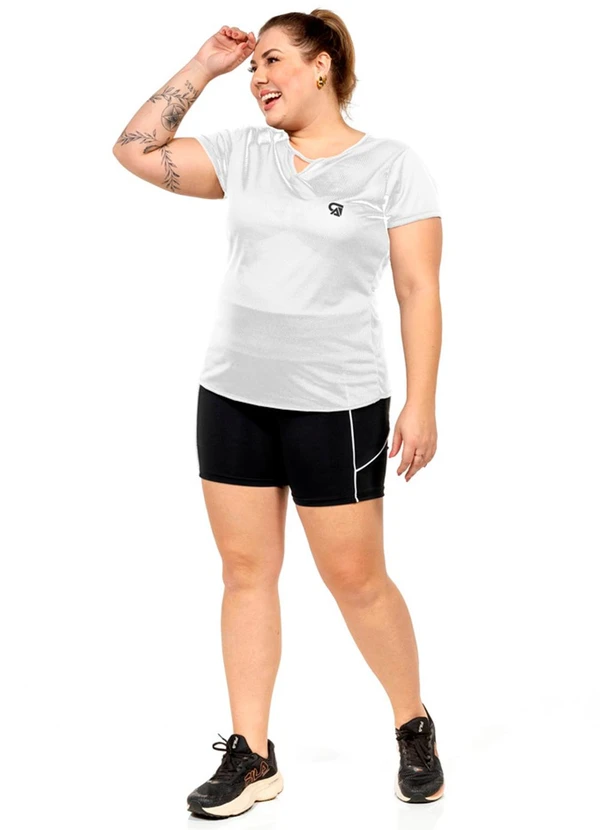 Cobertura - Blusa Pontilhada Feminina Branco 2