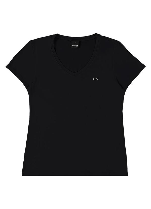 Enfim - Blusa Preto Slim Decote V