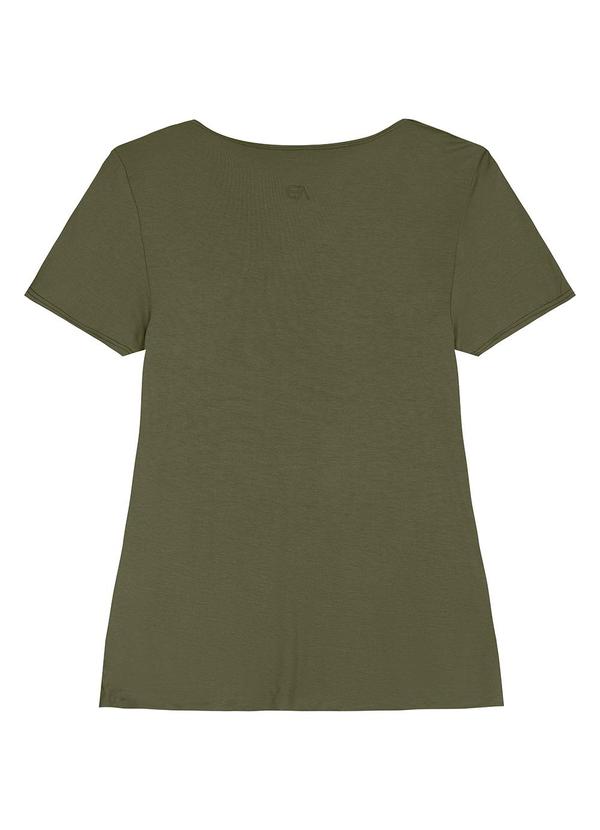 Enfim - Blusa Reta com Fenda Active Verde Militar 2