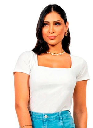 Cobertura - Blusa Ribana Feminina Branco - COBERTURA