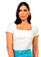 Cobertura - Blusa Ribana Feminina Marrom - variação: Branco