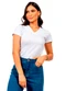 Cobertura - Blusa Ribana Feminina Preto - variação: Branco