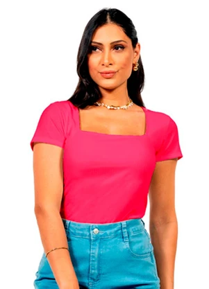 Cobertura - Blusa Ribana Feminina Rosa  - COBERTURA