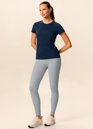 Malwee - Blusa Slim em Malha Uv Active Azul Marinho - MALWEE