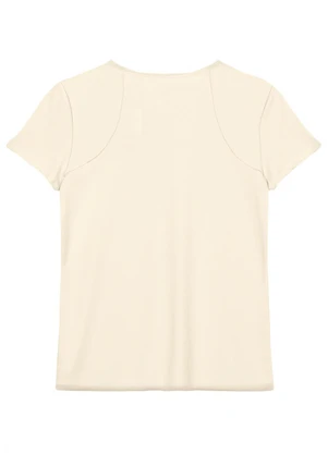 Malwee - Blusa Slim em Malha Uv Active Off White - MALWEE