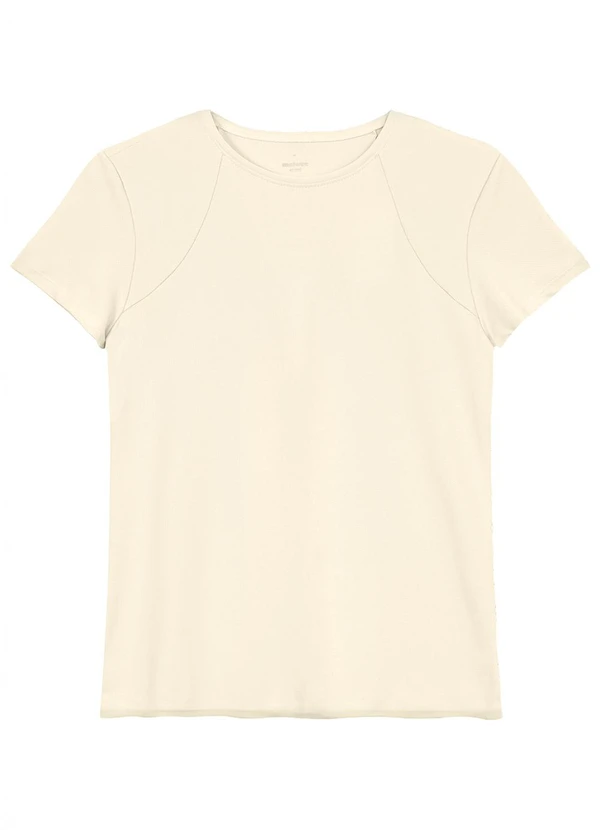 Malwee - Blusa Slim em Malha Uv Active Off White