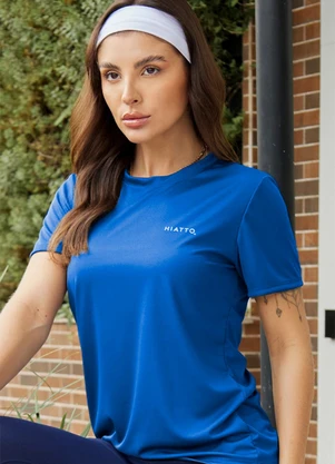 Hiatto Confecção - Camiseta Feminina Dry Azul Bic - HIATTO CONFECÇÃO