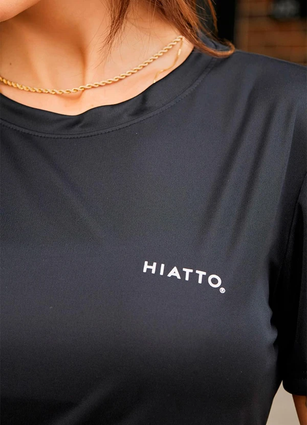 Hiatto Confecção - Camiseta Feminina Dry Preto 3