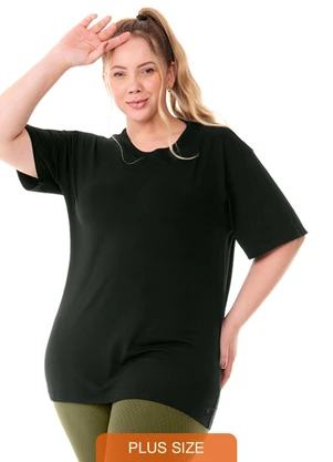 Zee Rucci - Camiseta Plus Meia Manga Unissex Preto - ZEE RUCCI